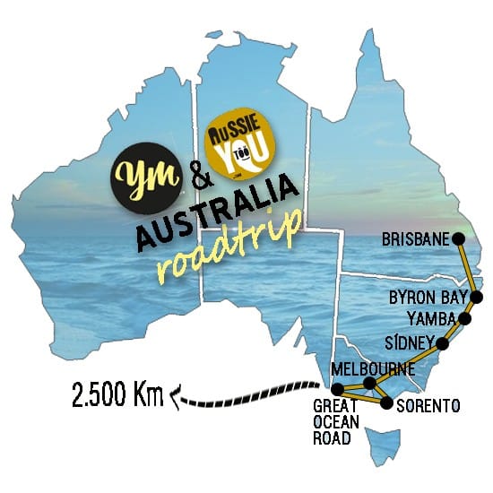 australia yellow mellow mapa viaje